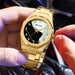 Fashion Watches Men's Watch reloj hombre BESTWIN Creative Dial Gold Shell Face Business watches for men relogios masculino - IFINDALL