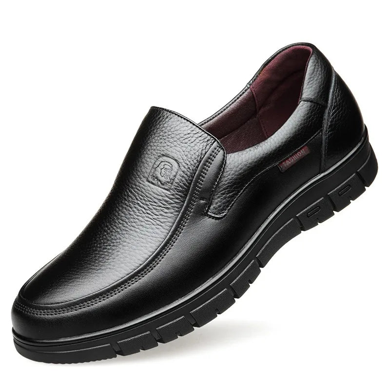 New Genuine Leather Handmade Shoes Casual Shoes For Men Flat Platform Walking Shoe Outdoor Footwear Loafers Breathable Sneakers - IFINDALL
