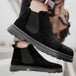 Classic Fashion Khaki Men's Ankle Boots Comfortable Platform Work Boots Men Slip-on High-top Shoes Casual Men Botas Para Hombre - IFINDALL