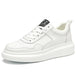 Luxury Leather Elevator Shoes Men's Sneakers Height Increasing Shoes Invisible 7CM Heighten Sports Shoes Taller Lift White Shoes - IFINDALL