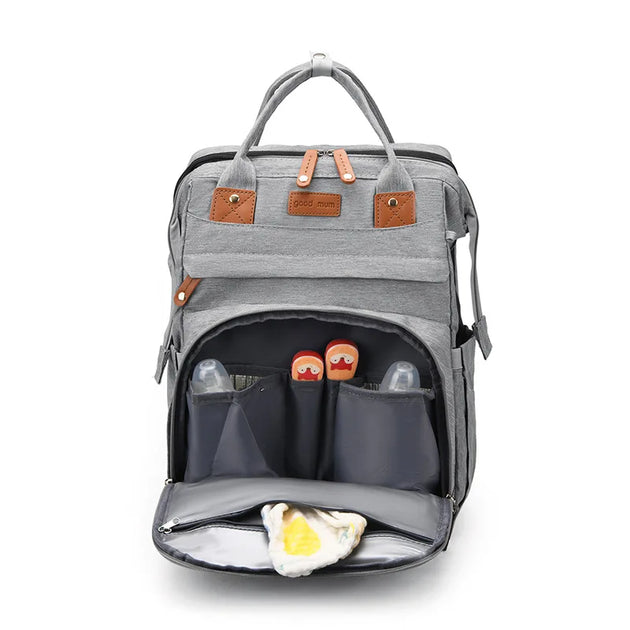 Mommy Bag Mother And Baby Bag With Mosquito Net Crib Usb Charging Multifunctional Mother Bag - IFINDALL