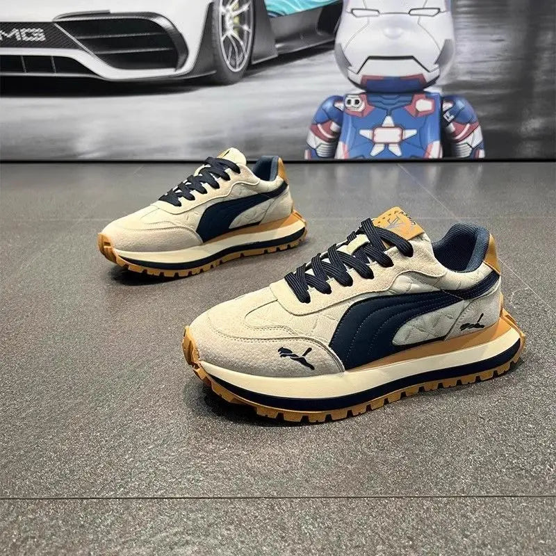 Casual Shoes Men's Sports Shoes Summer Casual Thick Soled Men's Shoes Soft and Comfortable Non-slip Outdoor Fashion Board Shoes - IFINDALL