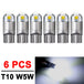 2-20 PCS T10 W5W LED Bulbs 12V Super Bright 3030 2SMD 7000K White Car Interior Dome Map Door Courtesy Dash License Plate Lights - IFINDALL