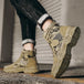 Military Boots for Men Autumn High Top Camouflage Desert Casual Flats Mens Boot Breathable Non Slip Work Shoes Zapatillas Hombre - IFINDALL