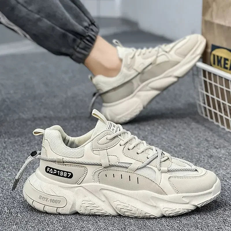 2025Men's Tennis Shoes New Casual Sports Shoes Spring and Autumn Men Breathable Wear-resistant Running Shoes кроссовки мужские - IFINDALL