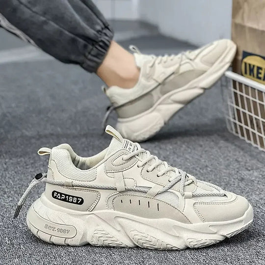 2025Men's Tennis Shoes New Casual Sports Shoes Spring and Autumn Men Breathable Wear-resistant Running Shoes кроссовки мужские - IFINDALL