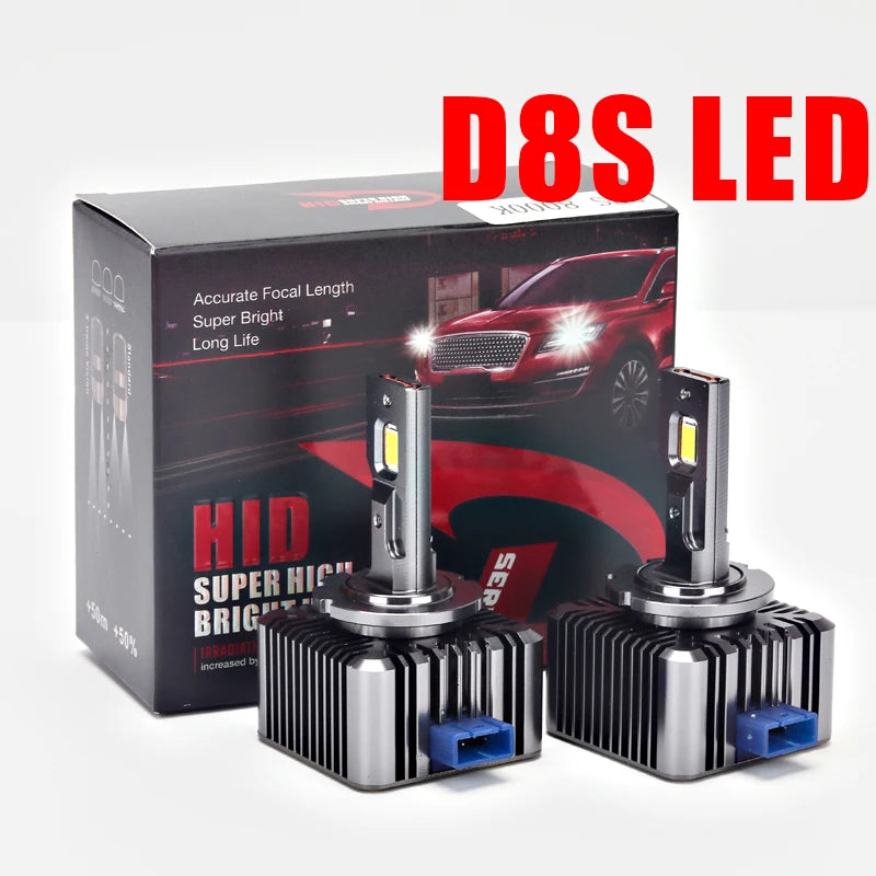 2PCS car LED D8S 25w hid TO LED  headlight 6000k D8S - IFINDALL