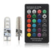 T10 W5w 194 168 5050 Festoon Dome Light Wedge Side Led SilicaGel LED Remote Controller Lamp RGB Bulbs Width Indicator - IFINDALL