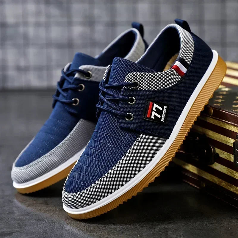 Men's casual shoes Vulcanized Work loafers Mesh Lightweight Man sports shoes Canvas Shoes for Men zapatos para hombres2025 - IFINDALL