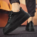 2024 Autumn New Men's Board Shoes Thick Sole Elevated Shoes Trendy Fashion Casual Shoes Student Four Seasons Little White Shoes - IFINDALL