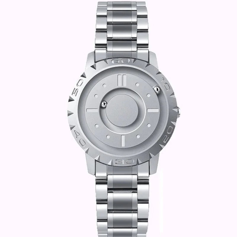 Fashion Magnetic Ball Quartz Watch Men Luxury Sport Waterproof EUTOUR Mens Watch Stainless Steel Male Clock Men Wristwatch 2024 - IFINDALL