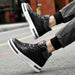 New height increasing 6/8cm men's leather boots breathable casual shoes athletic jogging gym shoes fashion leather sports shoes - IFINDALL