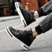 New height increasing 6/8cm men's leather boots breathable casual shoes athletic jogging gym shoes fashion leather sports shoes - IFINDALL