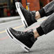 New height increasing 6/8cm men's leather boots breathable casual shoes athletic jogging gym shoes fashion leather sports shoes - IFINDALL