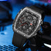 2025 New VA VA VOOM Top Brand Men Watches Luxury Square Sports Quartz Watch Waterproof Multifunctional Chronograph Watch for Men - IFINDALL