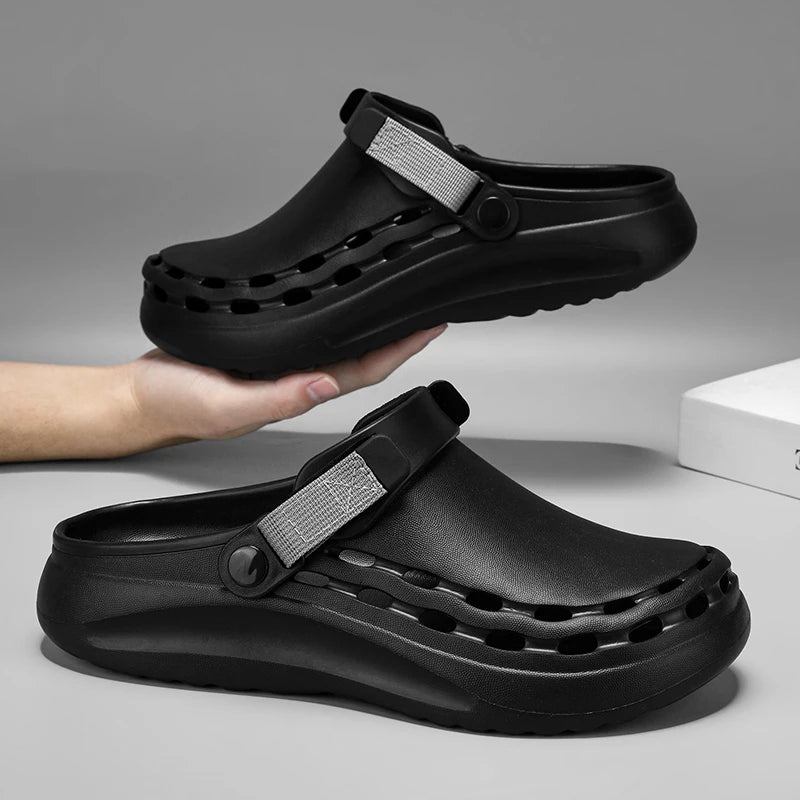 Quick-Dry EVA Mens Clogs Slippers Fashion Sandals Lightweight Outdoor Essentials Beach Shoes Casual Men Slippers Garden Shoes - IFINDALL
