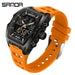 SANDA Men Electronic Watch Big Dial Sports LED Analog Digital Chronograph Military Dual Display Man Wristwatch relogio masculino - IFINDALL