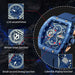 2025 New VA VA VOOM Top Brand Men Watches Luxury Square Sports Quartz Watch Waterproof Multifunctional Chronograph Watch for Men - IFINDALL