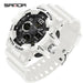 SANDA 3168 White Sport Watch  LED Digital 50M Waterproof Watch Men Multifunction Clock Relogio Masculino Men Military Watches - IFINDALL
