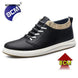 Men's genuine leather sneakers elevator shoes breathable height increasing shoes men luxury 6cm 8cm white casual lift skateboard - IFINDALL