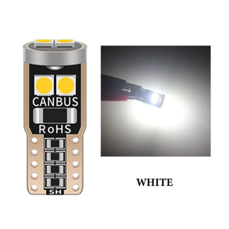 2/6/10Pcs T10 W5W 6SMD 3030 Super Bright LED Canbus No Error Car Interior Reading Dome Lights Auto Parking Lamp Wedg - IFINDALL