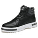 New height increasing 6/8cm men's leather boots breathable casual shoes athletic jogging gym shoes fashion leather sports shoes - IFINDALL