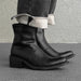 Leather Boots Men Brand British Style Comfortable Fashion Thick-Soled Wizard Ankle Boots - IFINDALL