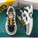 Men's Korean rotating buckle fashion casual sports shoes four season soft soled non slip outdoor running shoes student sneakers - IFINDALL