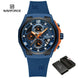 NAVIFORCE NF8051T  Luxury Design Men's Watches 30m Waterproof Military Sport with Date Silicone Band Quartz Wristwatch - IFINDALL