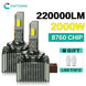 Chftsoan D Series LED Headlight Bulb D1S D2S D3S D4S Canbus Headlamp Super Bright 2000W Auto Headlight 6000K No Error Plug&Play - IFINDALL