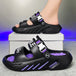 NEW Men's Massage Slippers Outdoor Sandals Beach Comfortable Soft Slides Casual Shoes Men Indoor Outdoor Slippers Big Size 39-48 - IFINDALL