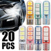 T10 5050 6SMD Led Bulbs Car Clearance Lamp W5W High Temperature Resistant Silicone Width Indicator Light License Plate Light - IFINDALL