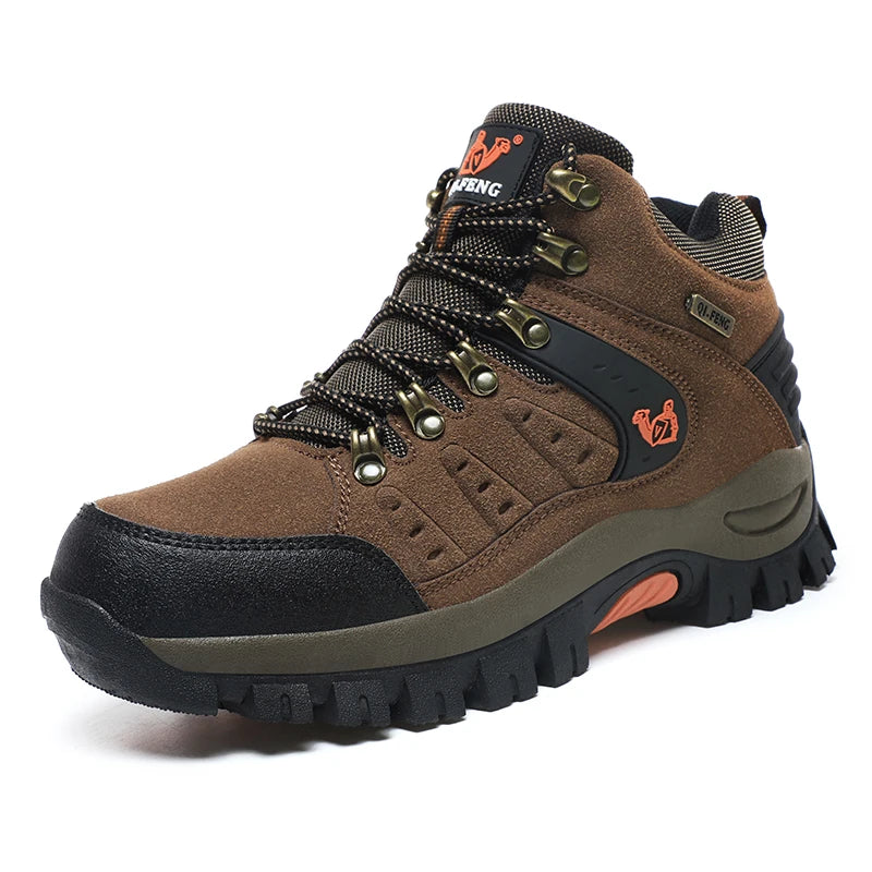 Trendy Classic Men Ankle Boots Wear Resisting Hiking Shoes Cow Suede Men Boot Comfortable Walking Sneaker For Man Tactical Shoes - IFINDALL