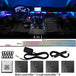 18 in 1 LED Symphony Ambient Lights Car Interior Full Color Streamer RGB 64 Colors Neon Acrylic Strip Decoration Atmosphere Lamp - IFINDALL
