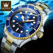 OLEVS Mens Quartz Watches Top Brand Luxury Business Waterproof Luminous Large Dial Men Wristwatches Sports Stainless Steel Watch - IFINDALL