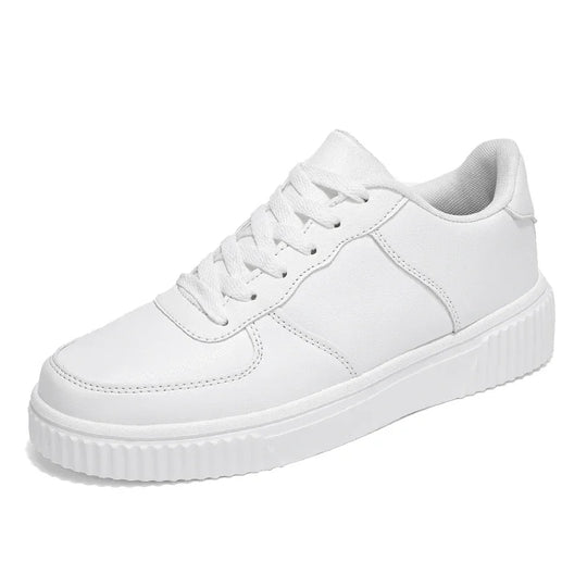 Cheap Plus Big Size 47 48 49 50 51 Skateboarding Shoes Men PU Leather Casual Shoes White Black Lightweight Dropshipping - IFINDALL