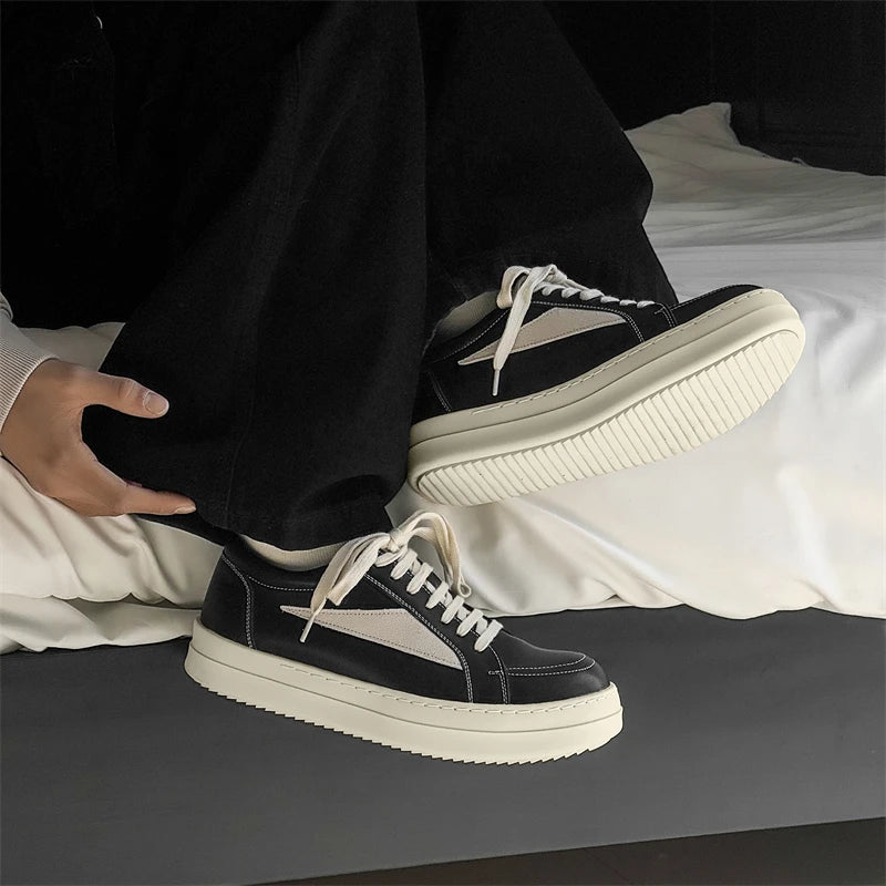 Man Casual Shoes Brand Classic Comfortable Fashion Versatile 2025 Men Leather Shoes - IFINDALL