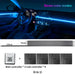 18 in 1 LED Symphony Ambient Lights Car Interior Full Color Streamer RGB 64 Colors Neon Acrylic Strip Decoration Atmosphere Lamp - IFINDALL