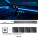 18 in 1 LED Symphony Ambient Lights Car Interior Full Color Streamer RGB 64 Colors Neon Acrylic Strip Decoration Atmosphere Lamp - IFINDALL