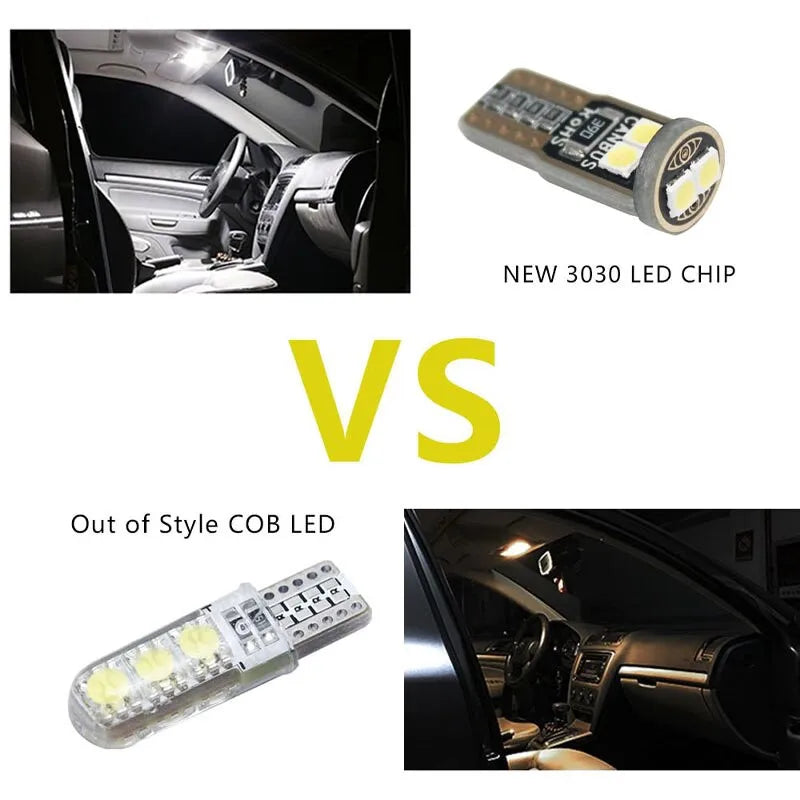 2/6/10Pcs T10 W5W 6SMD 3030 Super Bright LED Canbus No Error Car Interior Reading Dome Lights Auto Parking Lamp Wedg - IFINDALL
