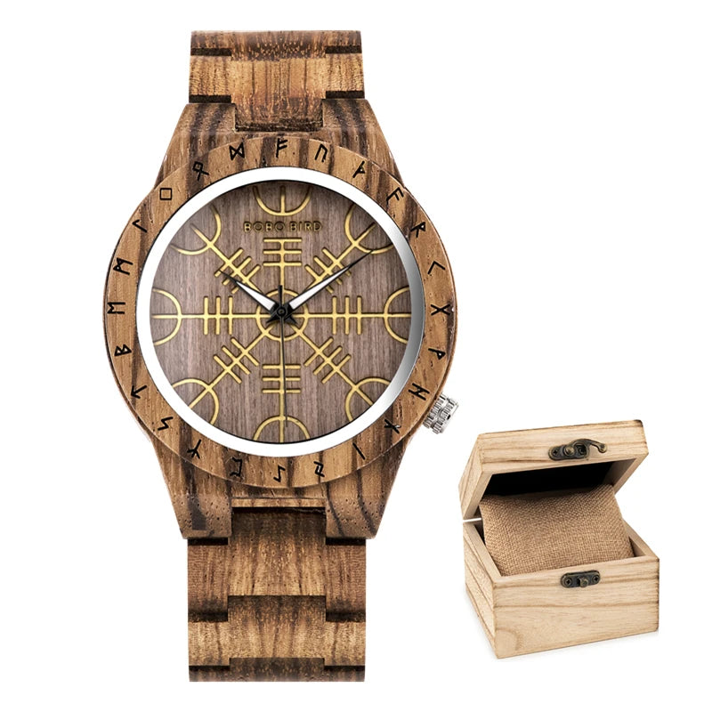 BOBO BIRD VIKING Watch Fashion Mens Watches Casual Wristwatch for Men Gift Box Packing - IFINDALL
