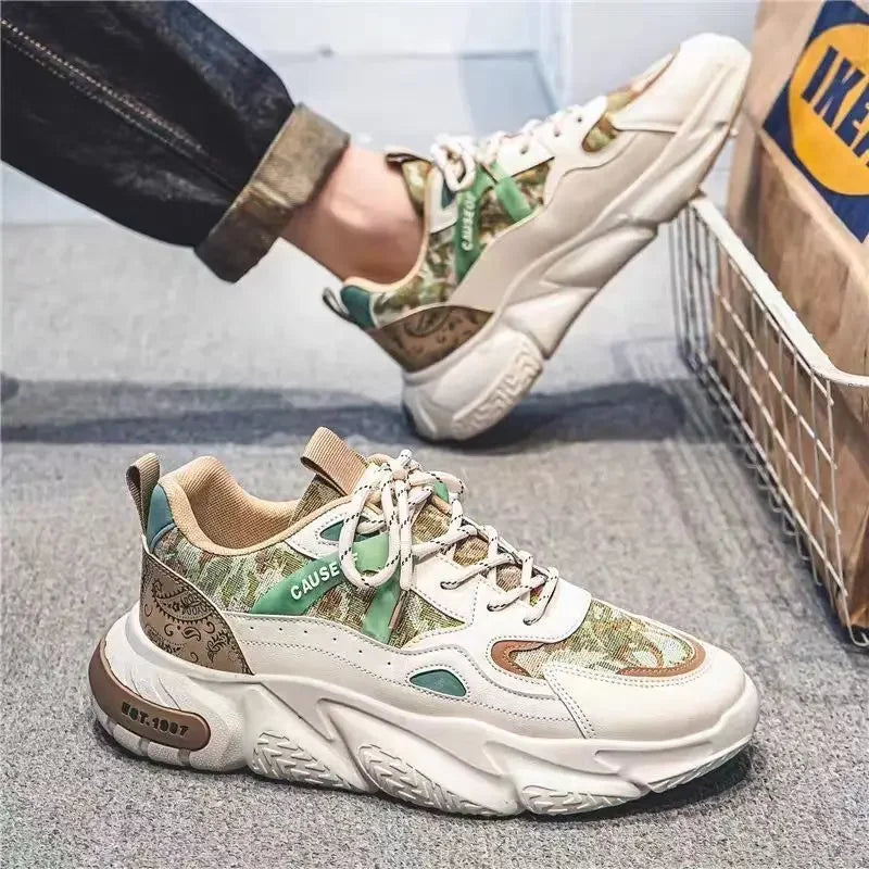 Fashion Men Sneakers Spring Breathable Comfort Air Cushion Running Shoes Outdoor Non Slip Wear-resistant Walking Shoe Zapatillas - IFINDALL
