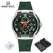New NAVIFORCE Sports Silicone Strap Male Chronograph Quartz Calendar Men's Watches Casual Wild Waterproof Man Wristwatch NF8051T - IFINDALL