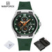 New NAVIFORCE Sports Silicone Strap Male Chronograph Quartz Calendar Men's Watches Casual Wild Waterproof Man Wristwatch NF8051T - IFINDALL