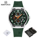 New NAVIFORCE Sports Silicone Strap Male Chronograph Quartz Calendar Men's Watches Casual Wild Waterproof Man Wristwatch NF8051T - IFINDALL