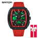 Men Sports Digital Wrist Watches For Male Clock Dual Display Man Tonneau Watches Chronograph Luminous Silicone Band Dropship - IFINDALL