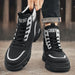 Brand Men's High-top Ankle Boots 2024 Autumn New Outdoor Quality Working Shoes Man Sneaker Hard-Wearing Non-slip Safety Shoes - IFINDALL