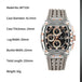 New NAVIFORCE Men's Quartz Multifunction Watches Fashion Sports Chronograph 5ATM Waterproof Silicone Band Casual Man Wrist Watch - IFINDALL