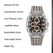 New NAVIFORCE Men's Quartz Multifunction Watches Fashion Sports Chronograph 5ATM Waterproof Silicone Band Casual Man Wrist Watch - IFINDALL