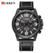 CURREN 8314 Men's Quartz Watch New Fashion Multi-function Chronograph Clock Leather Strap Calendar Simple Sports Watches for Men - IFINDALL